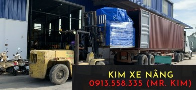 Cho thuê xe nâng và dịch vụ đóng rút hàng lên container tại Tân Uyên, Bình Dương