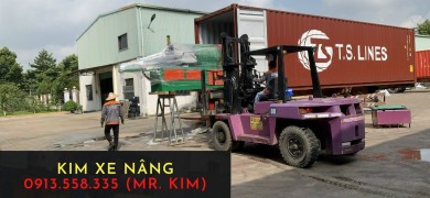 Thuê xe nâng rút hàng container tại Thành Phố Tân Uyên Bình Dương